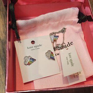 New Kate Spade into the sky earrings & necklace